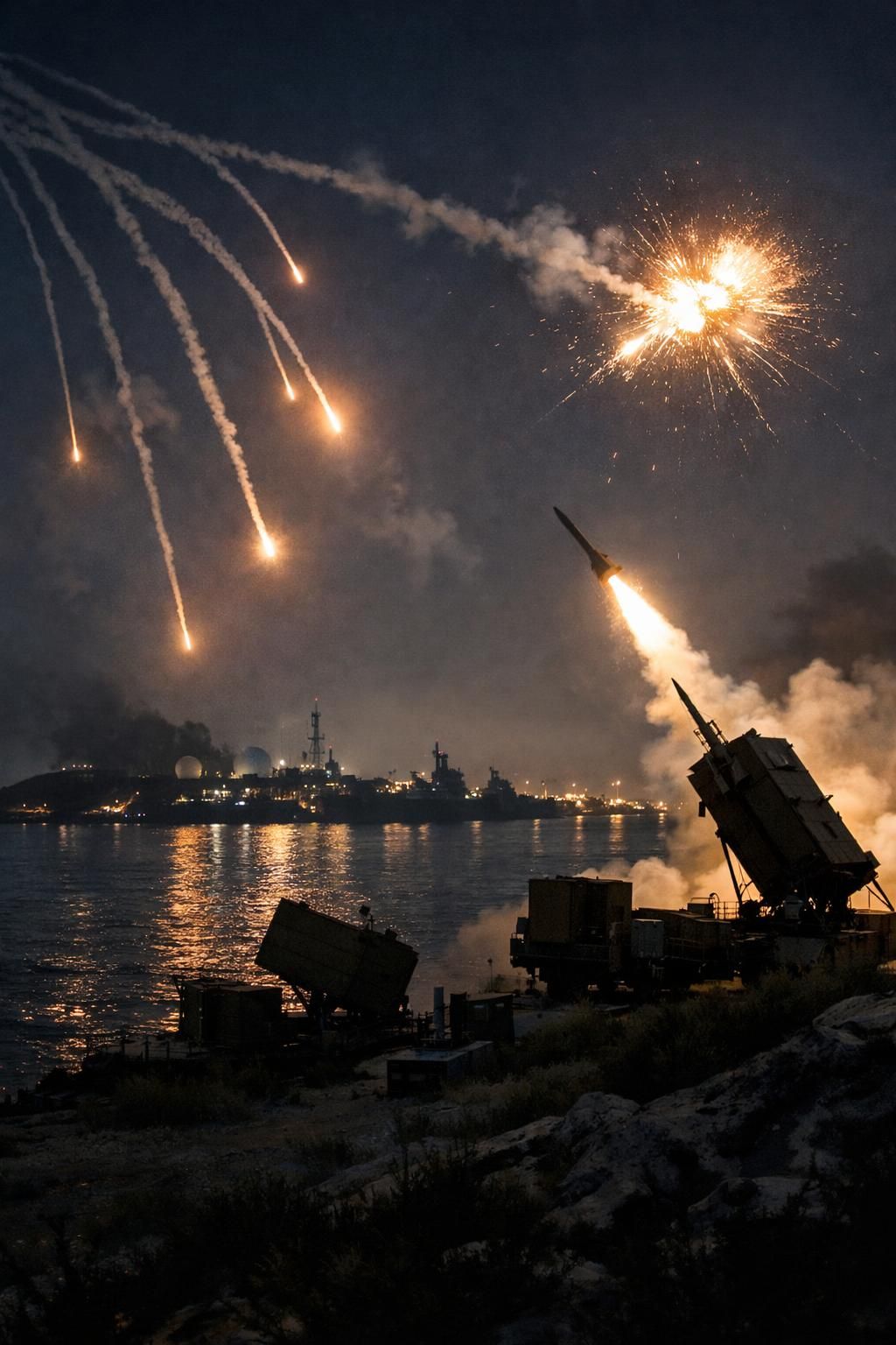 iran meluncurkan serangan terbaru yang menargetkan pangkalan-pangkalan as dan israel di teluk, laporkan detiknews.