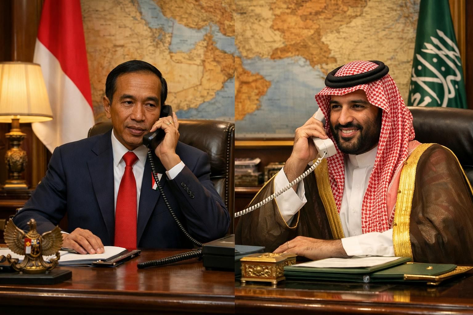 prabowo menghubungi mbs dan mendesak penghentian operasi militer di timur tengah, menurut laporan kompas.com.