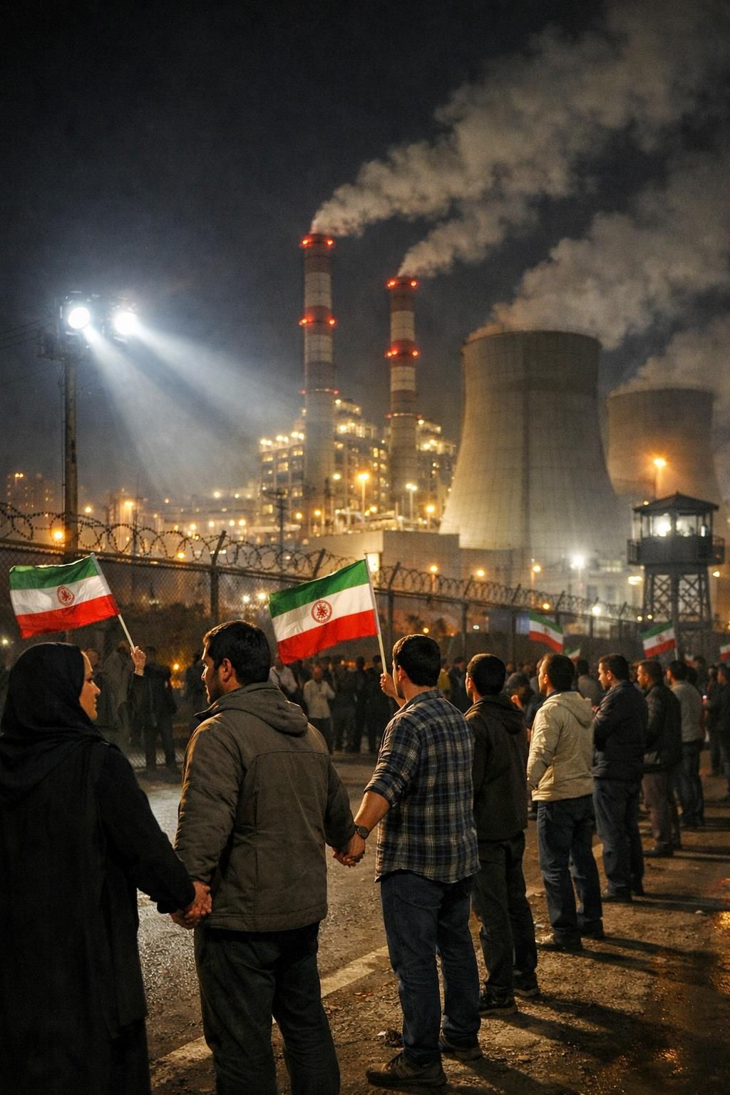 trump mengancam serangan bom ke pembangkit listrik, iran mengajak warga membentuk rantai manusia sebagai bentuk perlawanan dan solidaritas.