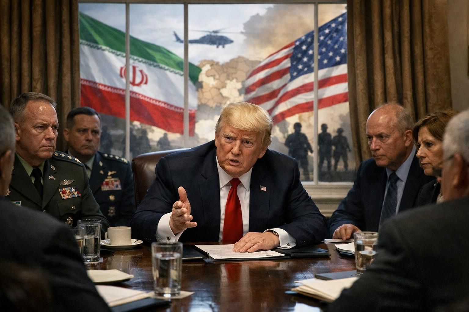 trump mengklaim menghentikan serangan atas permintaan iran dan membantah bahwa cadangan amunisi as telah habis.