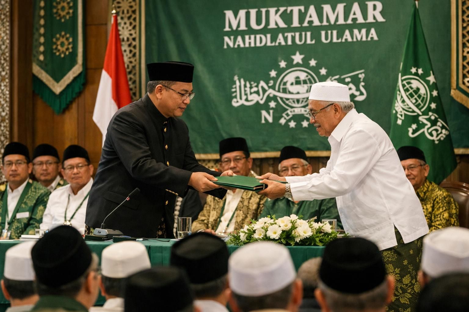 lpj kepemimpinan gus yahya resmi disahkan dalam muktamar nu, menegaskan kepemimpinan dan visi baru bagi nahdlatul ulama. simak berita lengkapnya di cnn indonesia.
